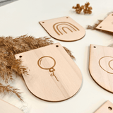 Build your own Holz-Wimpelgirlande Name / Wunschtext