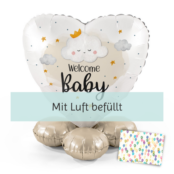 Ballooni-Geschenk "Welcome Baby"