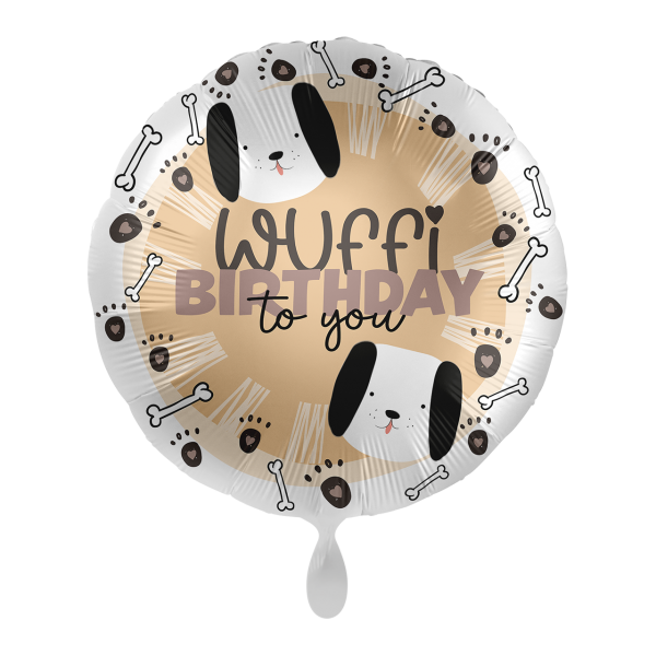 Heliumballon-Geschenk "Wuffi Birthday to you"