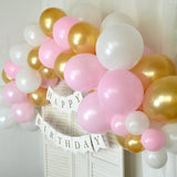 Ballongirlanden-Kit DIY Gold-Rosa - DECORAMI