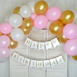 Ballongirlanden-Kit DIY Gold-Rosa - DECORAMI