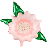 Folienballon Blume Rosa