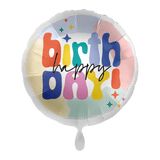 Heliumballon-Geschenk "Happy Birthday" Bunt