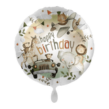 Heliumballon-Geschenk "Alles gute zum Geburtstag" Safari