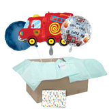 Heliumballon-Geschenk "Happy Birthday" Feuerwehrauto