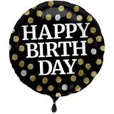 Heliumballon-Geschenk "Happy Birthday" Sparkling