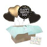 Heliumballon-Geschenk "Happy Birthday" Sparkling
