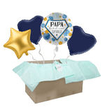 Heliumballon-Geschenk "Papa Du bist unser Superheld"