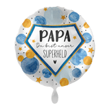Heliumballon-Geschenk "Papa Du bist unser Superheld"