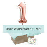 Heliumballon-Geschenk 1 XXL Wunschzahl