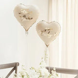 Herzballons "Alles Liebe zur Hochzeit" 2 Stk.