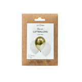 Luftballon-Set Chrom-Mix Gold 10 Stk.