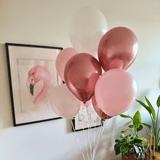 Luftballon-Set Chrom-Mix Roségold 10 Stk.