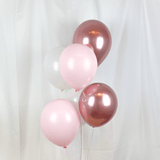Luftballon-Set Chrom-Mix Roségold 10 Stk.