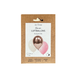 Luftballon-Set Chrom-Mix Roségold 10 Stk.