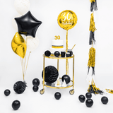 Mini Ballons Ø 12cm Pastell Schwarz 100 Stk.
