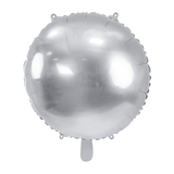 Rund-Folienballon Silber