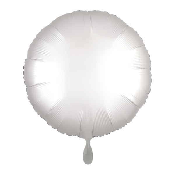 Rund-Folienballon Weiß
