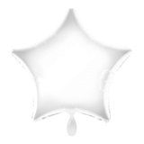 Stern-Folienballon Weiß