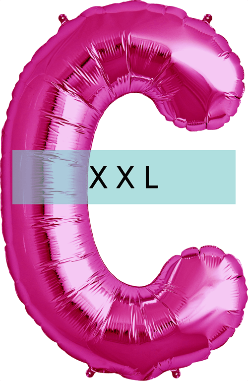 Buchstaben Ballon C XXL Pink - DECORAMI