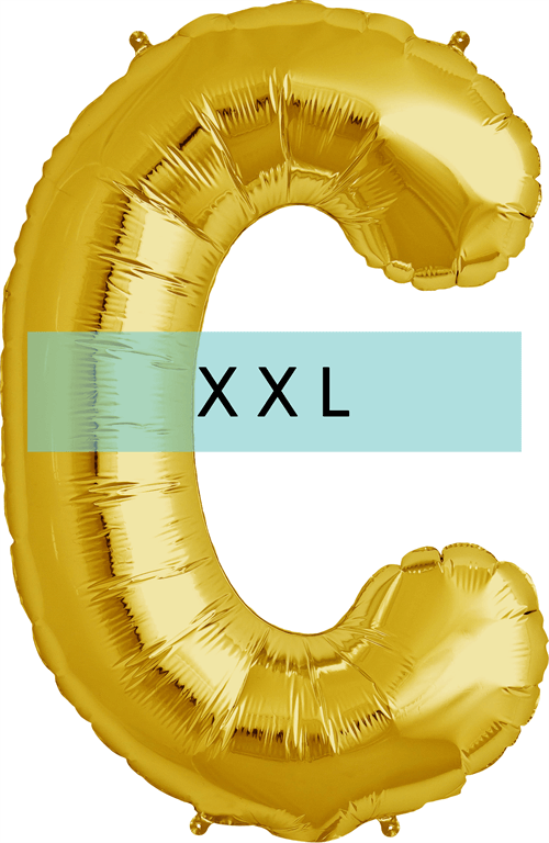 Buchstaben Ballon C XXL Gold - DECORAMI