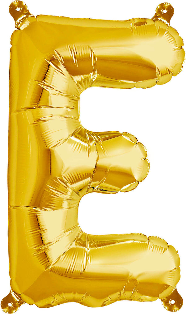 Buchstaben Ballon E Gold - DECORAMI