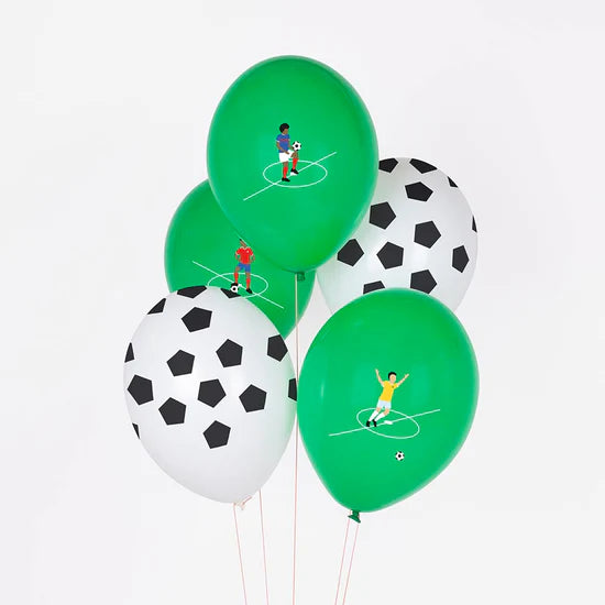 Luftballon Ø 30cm Fußball Mix 5 Stk. - DECORAMI