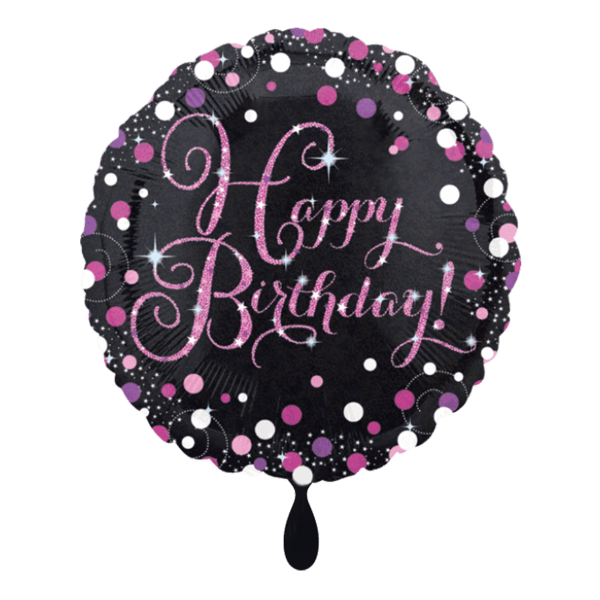 Heliumballon-Geschenk "Happy Birthday" Pink - DECORAMI