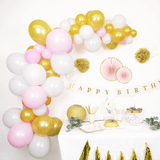 Ballongirlanden-Kit DIY Gold-Rosa - DECORAMI