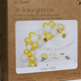 Ballongirlanden-Kit DIY Gold-Weiß