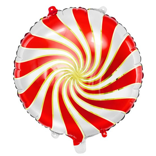 Rund-Folienballon Candy Rot - DECORAMI