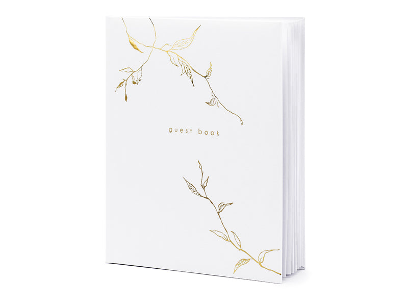 Hochzeit Gästebuch "Leaves" Gold - DECORAMI