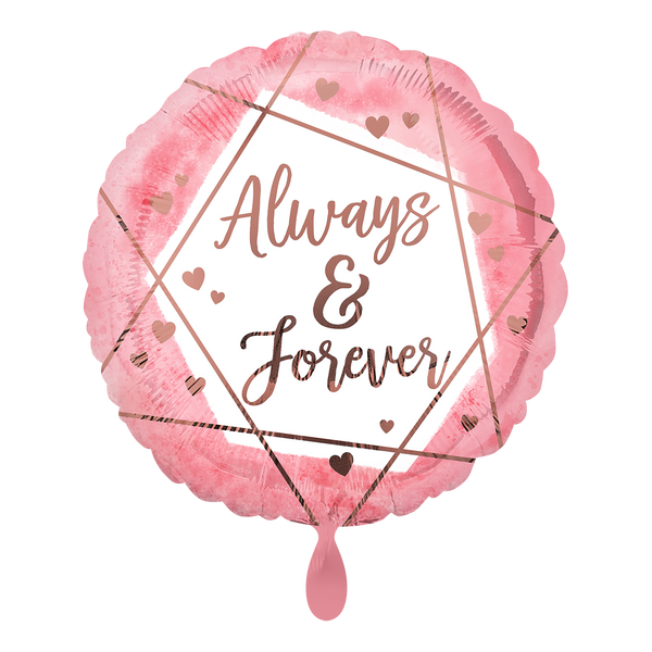 Rund-Folienballon "Always & Forever" - DECORAMI