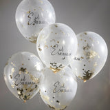 Konfetti-Ballons Ø 30 cm "Eid Mubarak" 5 Stk. - DECORAMI