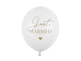Latexballons "Just Married" 10 Stk. - DECORAMI