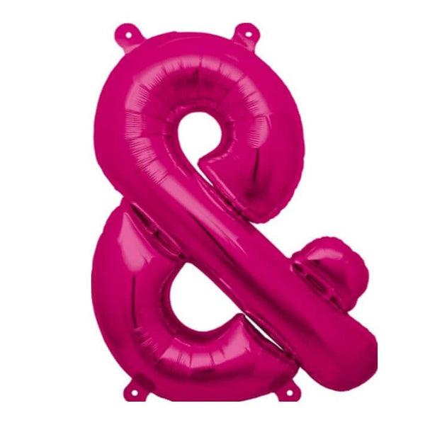 Buchstaben Ballon &-Zeichen XXL Pink - DECORAMI