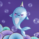 Folienballon Narwal - DECORAMI