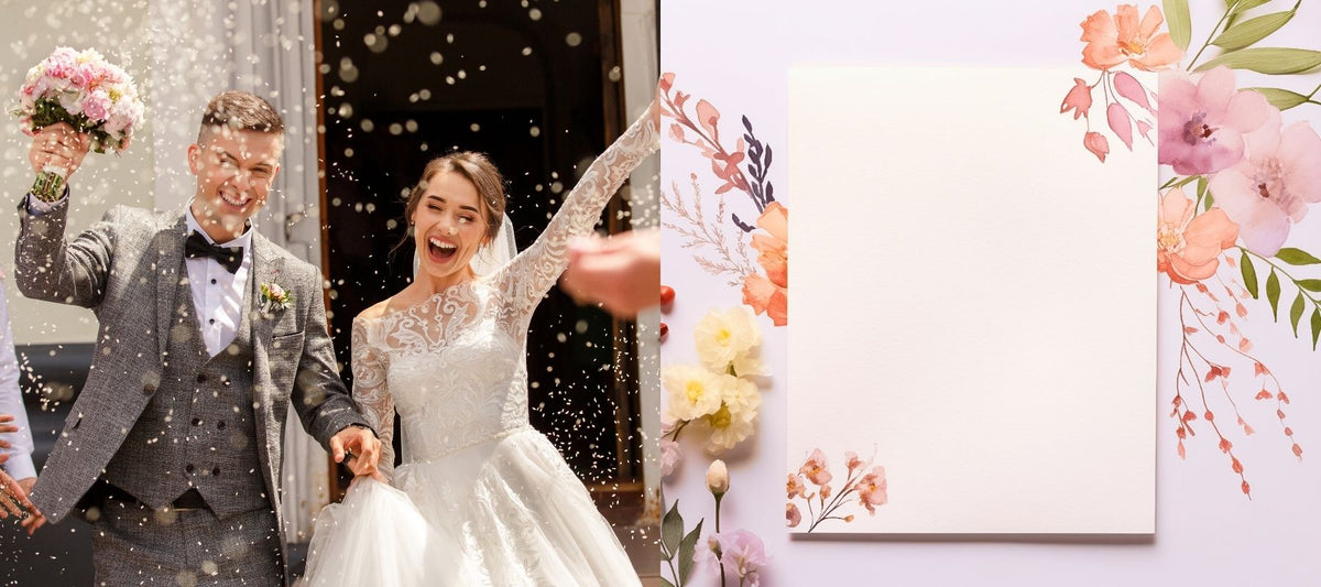 Glückwünsche zur Hochzeit - happy couple