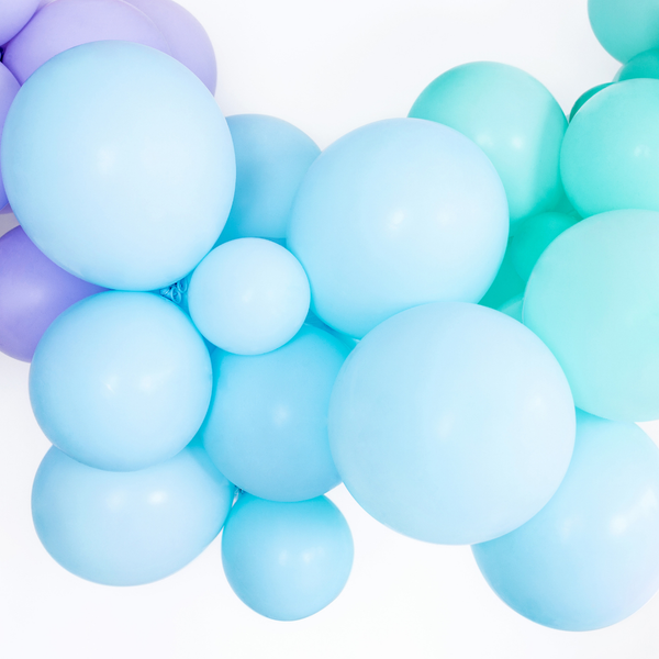 Mini Ballons Ø 12cm Pastell Hellblau 10 Stk.