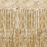 Partyvorhang lang Satin Gold Glitzer