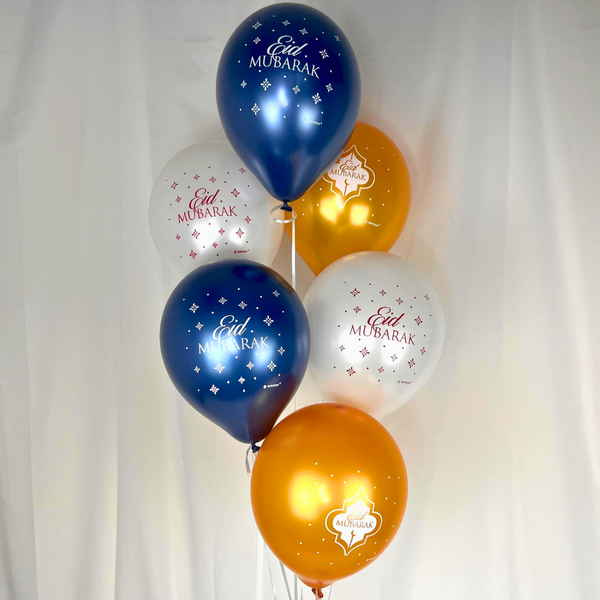Luftballons Ø 30cm "Eid Mubarak" 6 Stk.