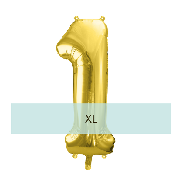 Zahlen Ballon 1 XL Gold