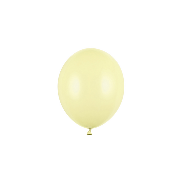 Mini Ballons Ø 12cm Pastell Hellgelb 10 Stk.