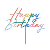 Caketopper "Happy Birthday" Bunt XL
