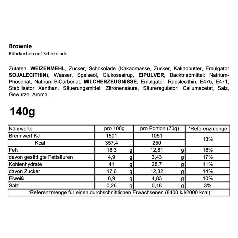 Geburtstags-Brownie "Make a Wish" mit Kerze