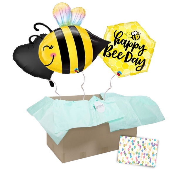 Heliumballon-Geschenk "Happy Bee Day"