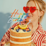 Caketopper "Happy Birthday" Bunt XL