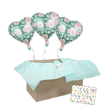 + 3 Herzen Helium-gefüllt (nur in Kombination mit "Heliumballon-Geschenk 1 XXL Wunschzahl" bestellbar)