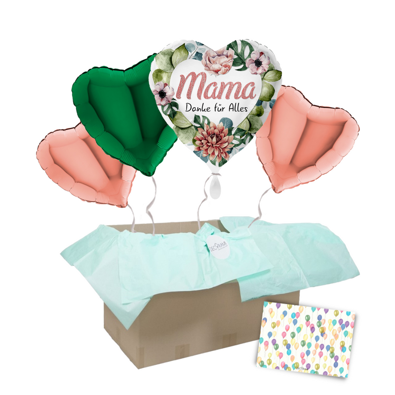 Heliumballon-Geschenk "Mama, Danke für Alles"