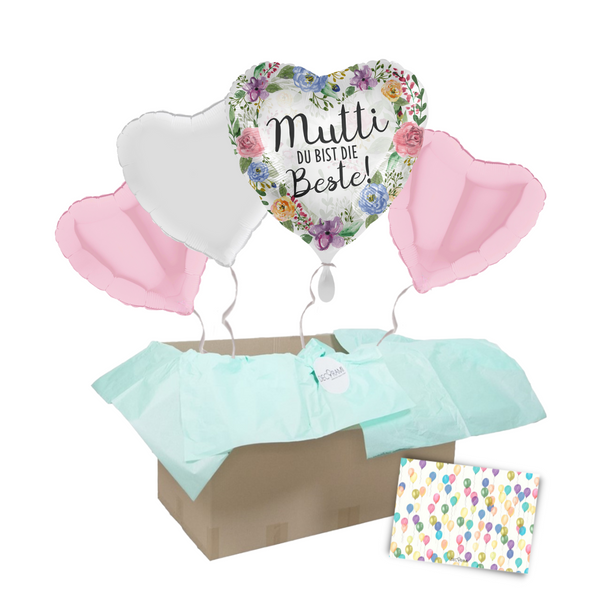 Heliumballon-Geschenk "Mutti, Du bist die Beste!"